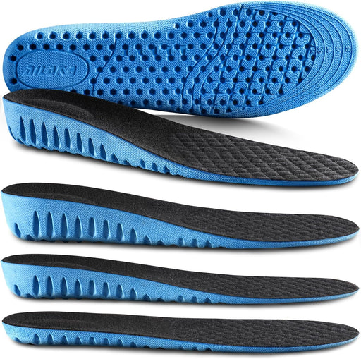 Ailaka Height Increase Insoles for Men Women, Honeycomb Shock Absorbing Cushion Shoe Height Insoles Men Women, Replacement Sports Shoe Inserts