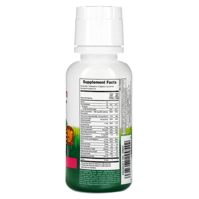 NaturesPlus, Animal Parade, Multivitamin Liquid, Tropical Berry, 30 fl oz (887.1 ml)