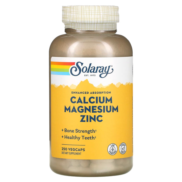 Solaray, Calcium Magnesium Zinc, 100 VegCaps