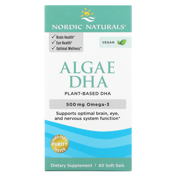 Nordic Naturals, Algae DHA, 250 mg, 60 Soft Gels