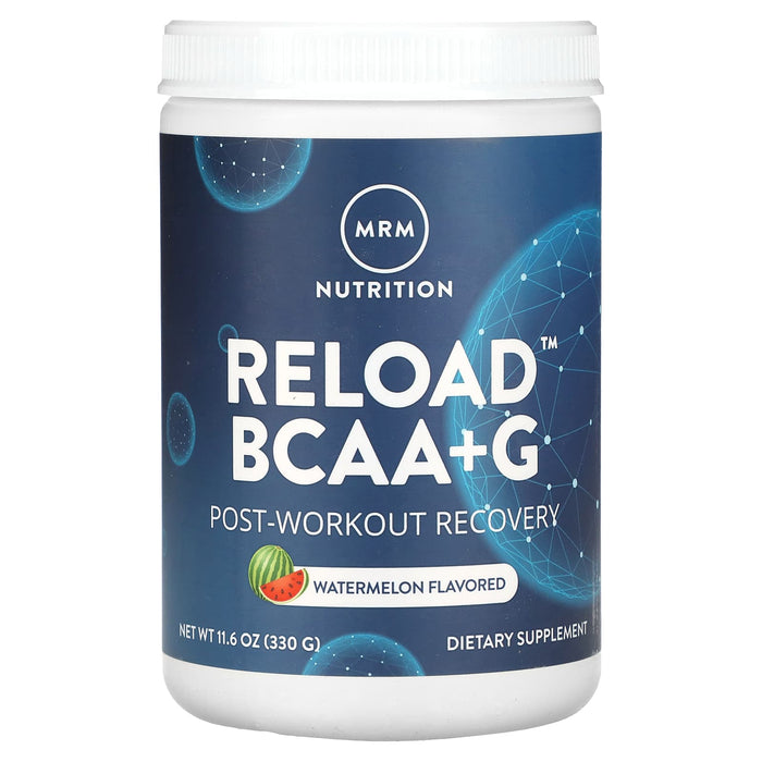 MRM Nutrition, Reload BCAA+G, Post-Workout Recovery, Watermelon, 11.6 oz (330 g)