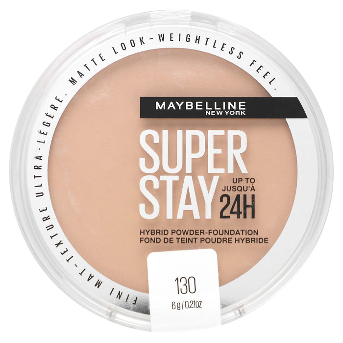 Maybelline, Super Stay, Hybrid Powder-Foundation, 130, 0.21 oz (6 g)