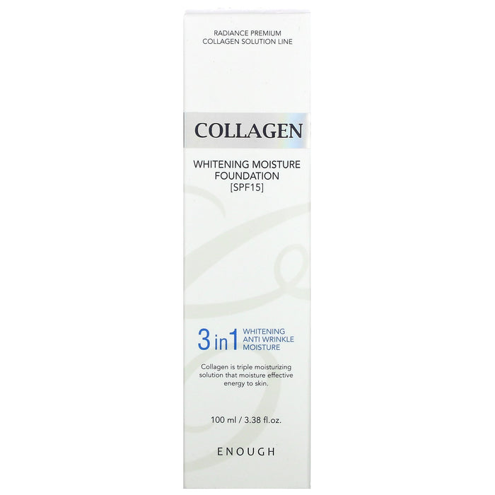 Enough, Collagen, Whitening Moisture Foundation, SPF 15, #13, 3.38 fl oz (100 ml)