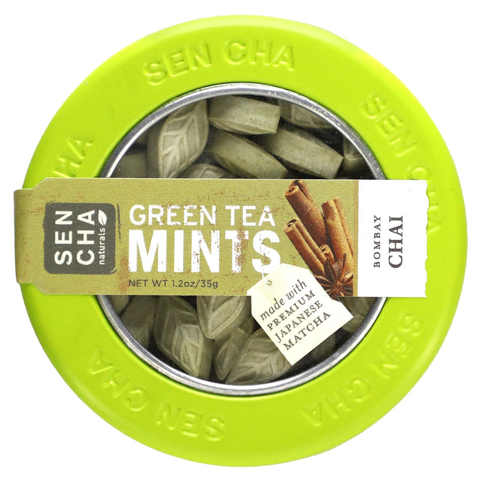 Sencha Naturals, Green Tea Mints, Yuzu Ginger, 1.2 oz (35 g)