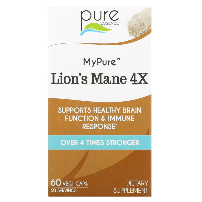 Pure Essence, My Pure, Lion's Mane 4X, 30 Vegi-Caps