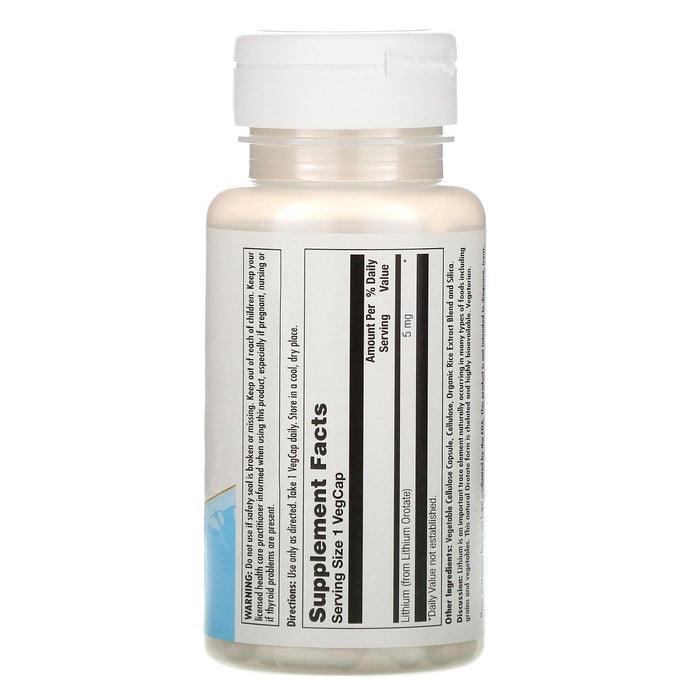 KAL, Lithium Orotate, 5 mg, 60 VegCaps - HealthCentralUSA