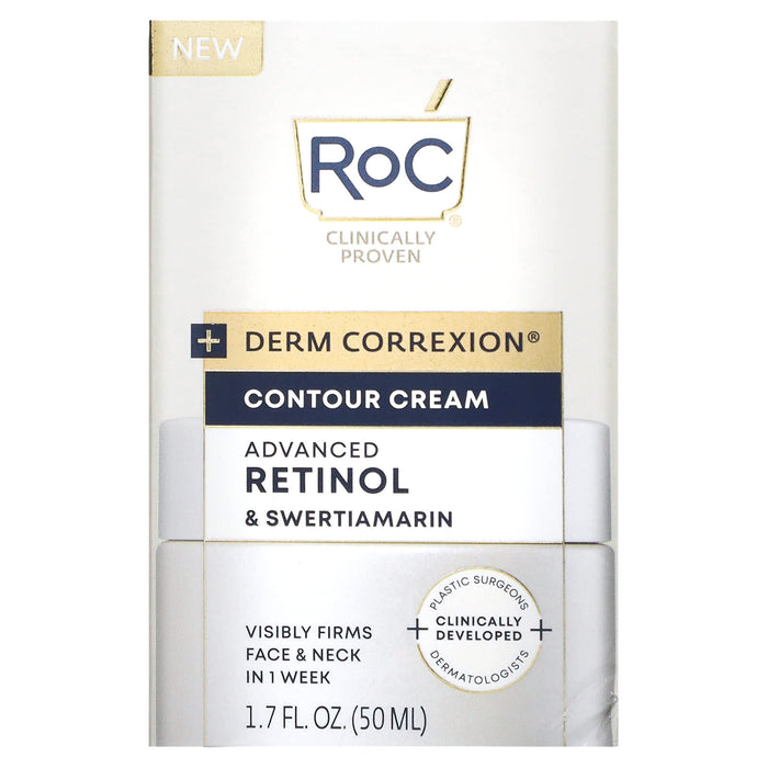 RoC, Derm Correxion, Contour Cream, Advanced Retinol & Swertiamarin, 1.7 fl oz (50 ml)