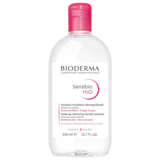 Bioderma Sensibio H2O Micellar Water, Makeup Remover, Gentle for Skin, Fragrance-Free & Alcohol-Free, No Rinse Skincare with Micellar Technology for Normal to Sensitive Skin Types