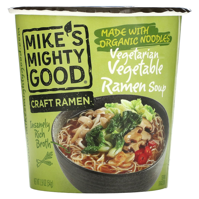 Mike's Mighty Good, Craft Ramen, Vegetarian Vegetable Ramen Soup, 1.9 oz (54 g)
