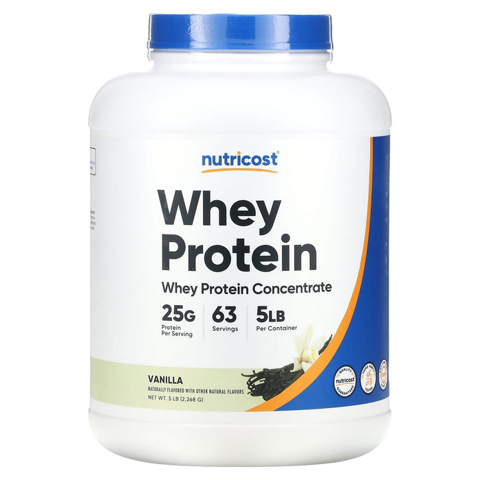 Nutricost, Whey Protein Concentrate, Vanilla, 5 lb (2,268 g)