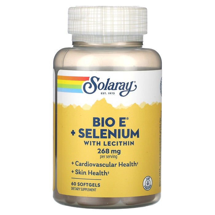 Solaray, Bio E + Selenium with Lecithin, 134 mg, 120 Softgels
