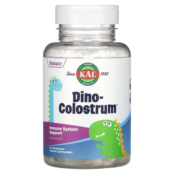 KAL, Dino-Colostrum, Chocolate, 60 Chewables