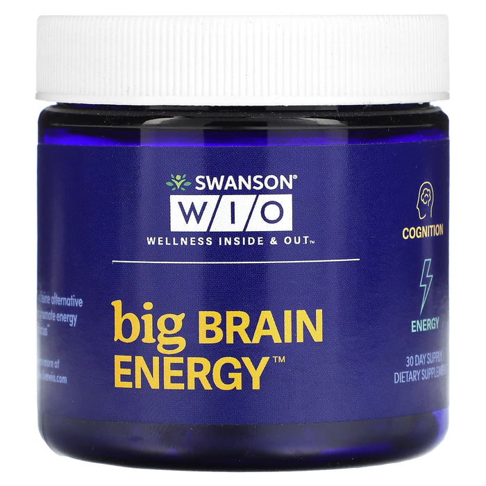 Swanson WIO, Big Brain Energy, 30 Capsules