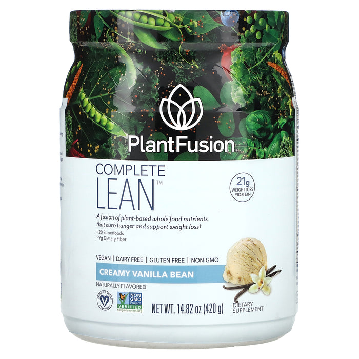 PlantFusion, Complete Lean, Chocolate Brownie, 14.82 oz (420 g)
