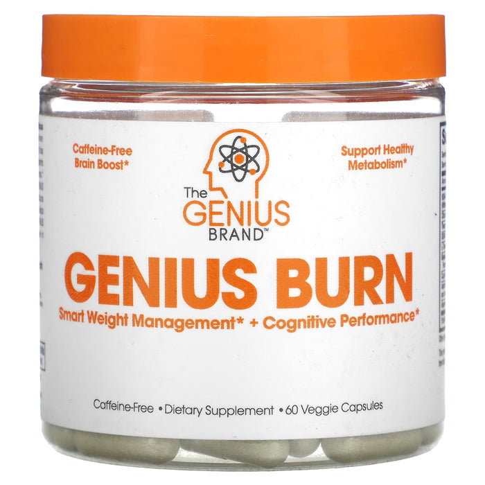 The Genius Brand, Genius Burn, Caffeine-Free, 60 Veggie Capsules
