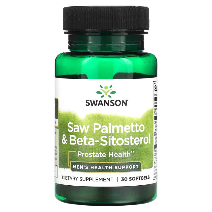 Swanson, Saw Palmetto & Beta-Sitosterol, 30 Softgels