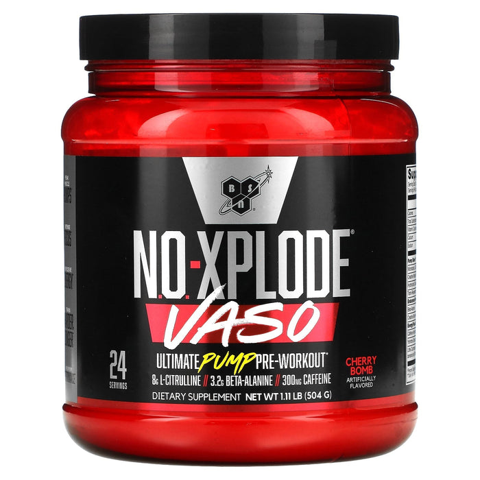 BSN, No-Xplode VASO, Ultimate Pump Pre-Workout, Watermelon Smash, 1.11 lb (504 g)