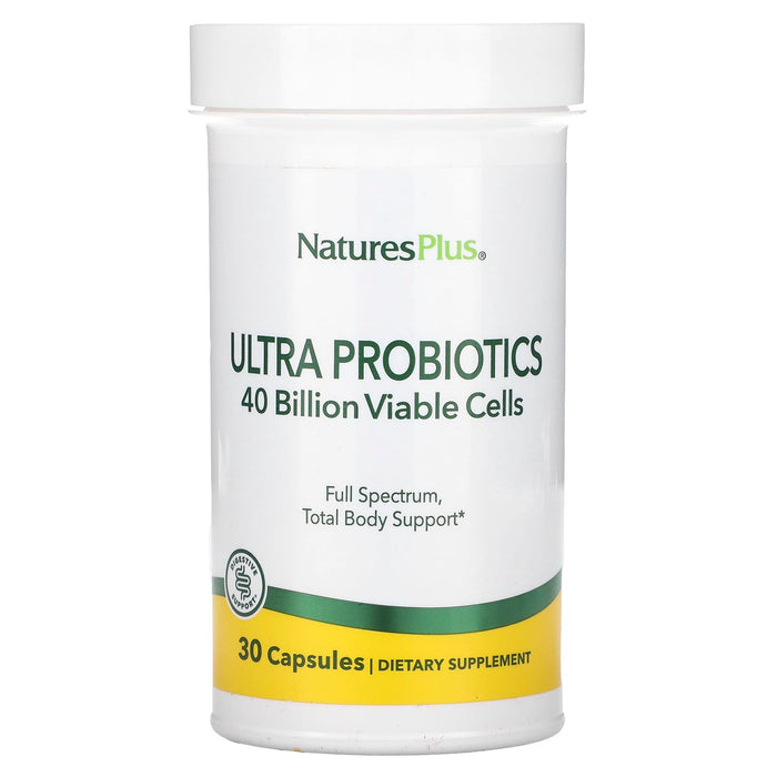 NaturesPlus, Ultra Probiotics, 40 Billion, 30 Capsules