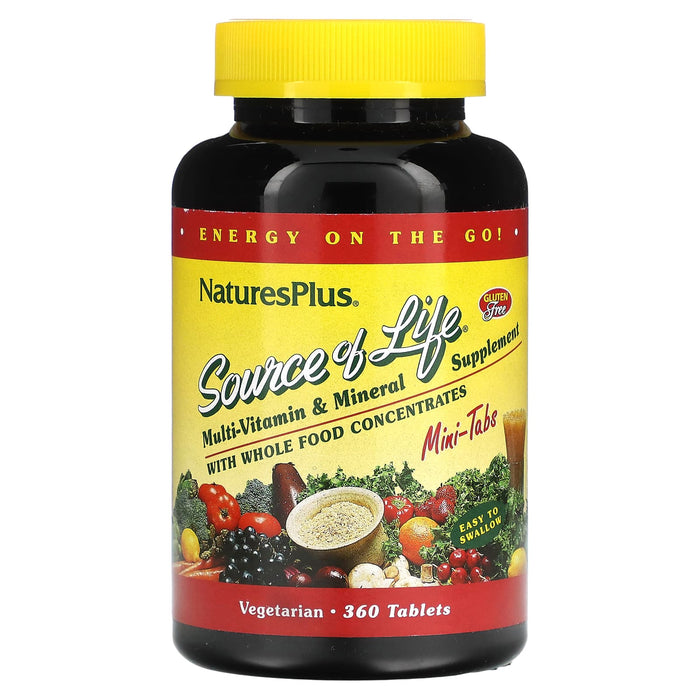 NaturesPlus, Source of Life, Multi-Vitamin & Mineral Supplement, 360 Tablets