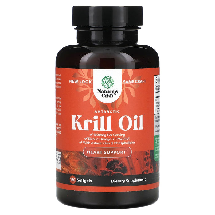 Nature's Craft, Antarctic Krill Oil, 500 mg, 120 Softgels