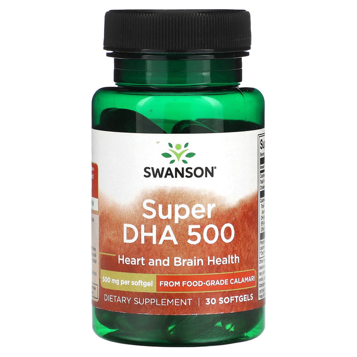 Swanson, Super DHA 500, 500 mg , 30 Softgels