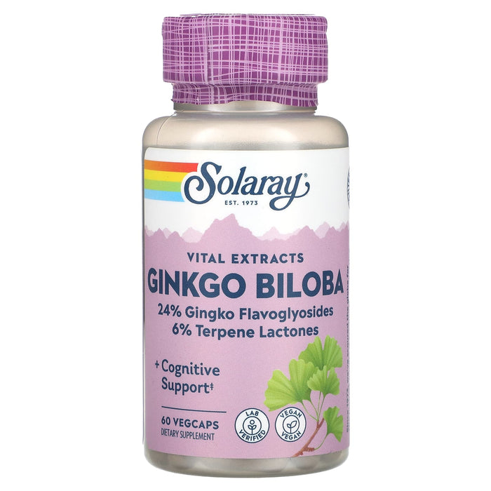 Solaray, Vital Extracts, Ginkgo Biloba, 60 VegCaps