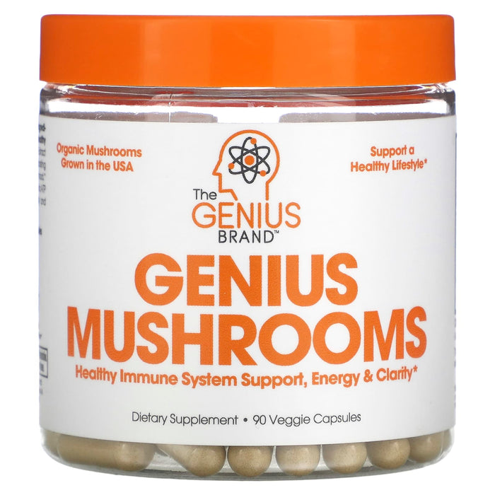 The Genius Brand, Genius Mushrooms, 90 Veggie Capsules