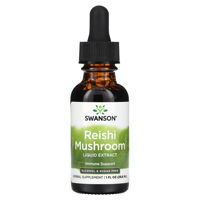 Swanson, Reishi Mushroom Liquid Extract, Alcohol & Sugar Free, 1 fl oz (29.6 ml)