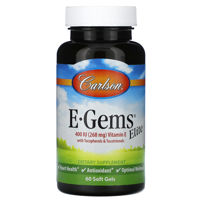 Carlson, E-Gems Elite, 400 IU (268 mg), 60 Soft Gels