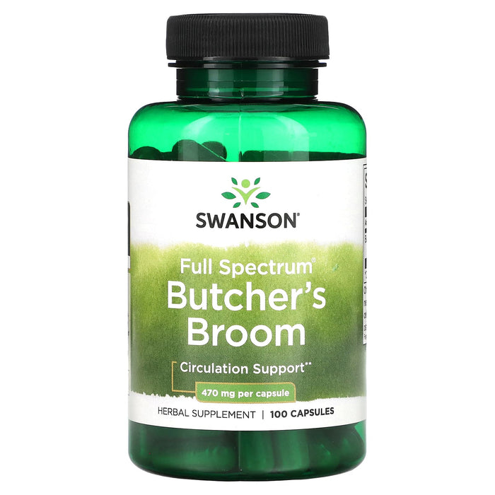 Swanson, Full Spectrum Butcher's Broom, 470 mg, 100 Capsules