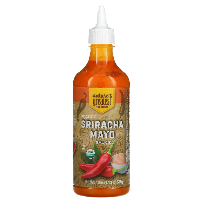 Nature's Greatest Foods, Organic Sriracha Green Sauce, 18 oz (510 g)