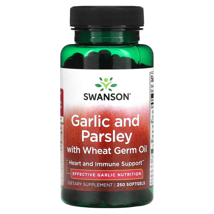 Swanson, Garlic and Parsley with Wheat Germ Oil, 250 Softgels