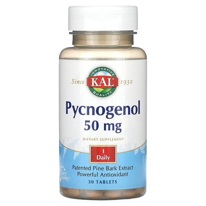 KAL, Pycnogenol, 50 mg, 60 Tablets