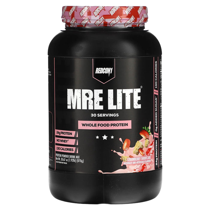 Redcon1, MRE Lite, Whole Food Protein, Strawberry Shortcake, 1.92 lb (870 g)