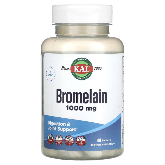 KAL, Bromelain, 500 mg, 90 Tablets