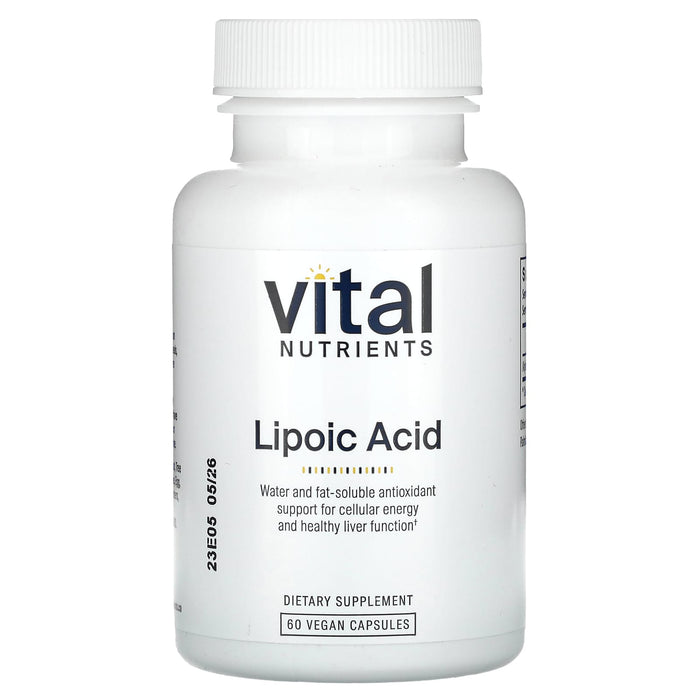 Vital Nutrients, Lipoic Acid, 60 Vegan Capsules