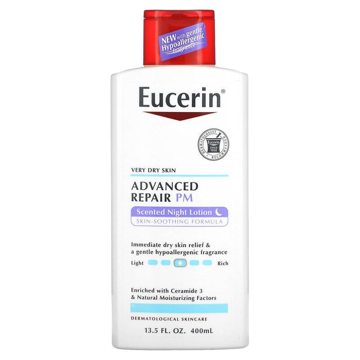 Eucerin, Advanced Repair Lotion, PM, Scented Night, 13.5 fl oz (400 ml)