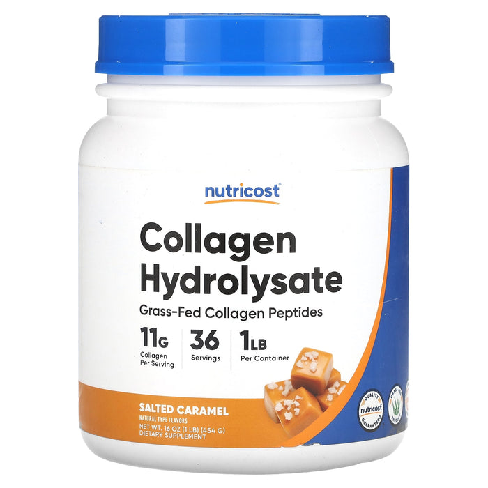 Nutricost, Collagen Hydrolysate, Salted Caramel, 16 oz (454 g)
