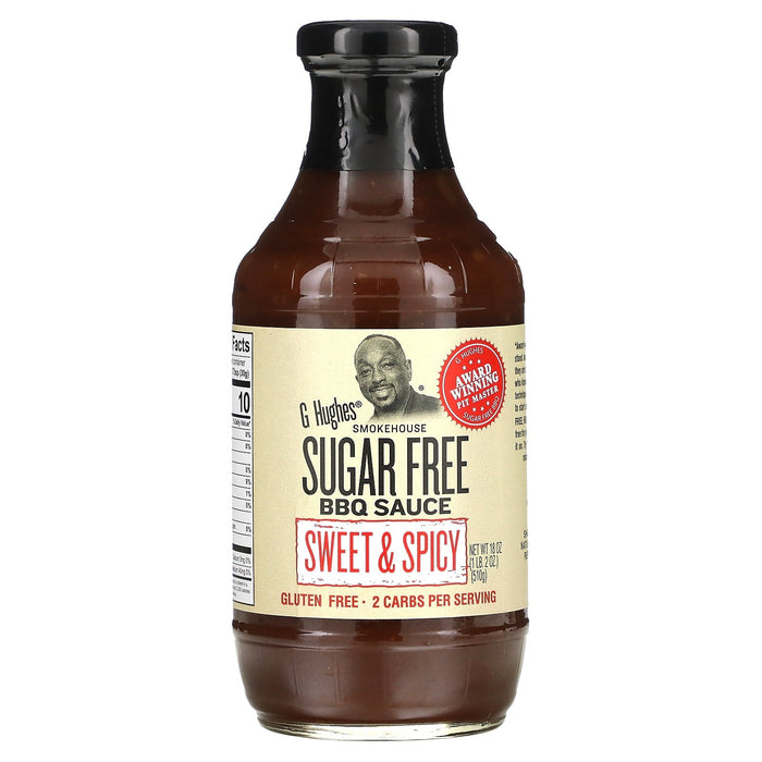 G Hughes, Sugar Free BBQ Sauce, Original, 18 oz (510 g)