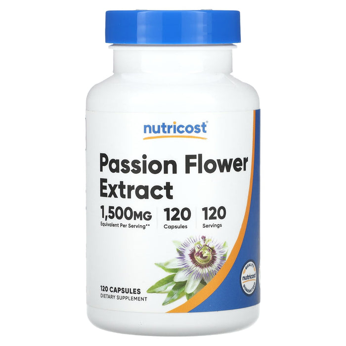 Nutricost, Passion Flower Extract, 1,500 mg, 120 Capsules