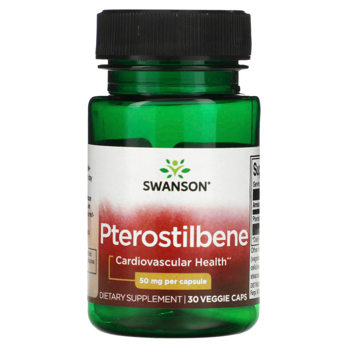 Swanson, Pterostilbene, 50 mg , 30 Veggie Caps