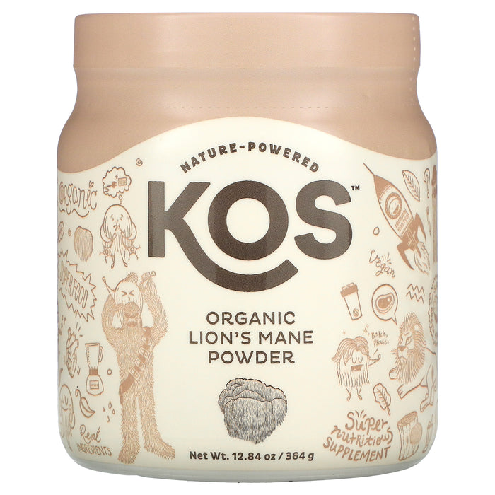 KOS, Organic Wheatgrass Powder, 3.8 oz (108 g)