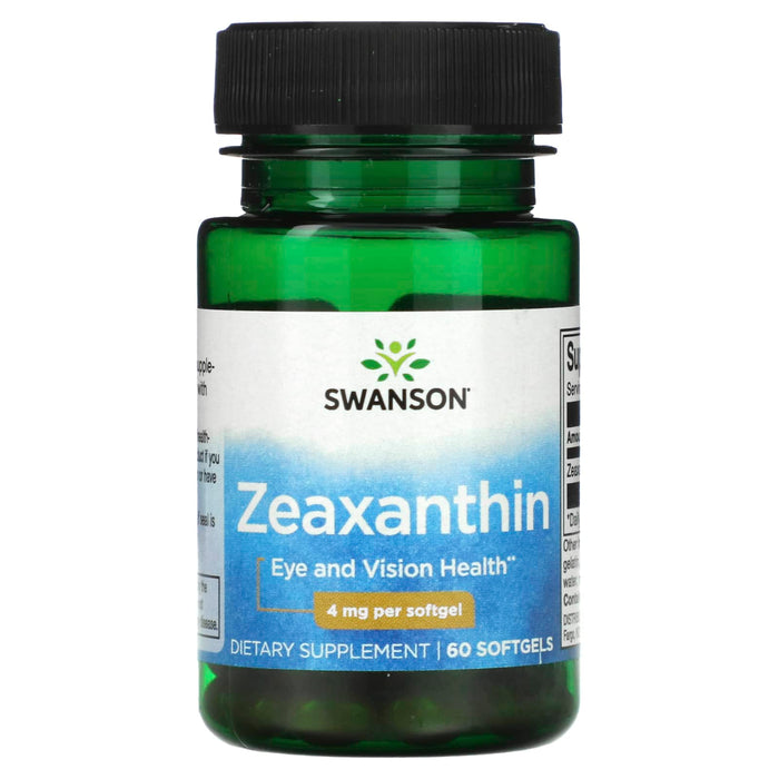 Swanson, Zeaxanthin, 4 mg, 60 Softgels