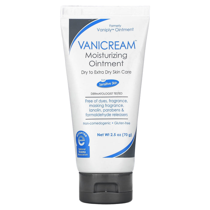 Vanicream, Moisturizing Ointment, Dry to Extra Dry Skin Care, For Sensitive Skin, 2.5 oz (70 g)