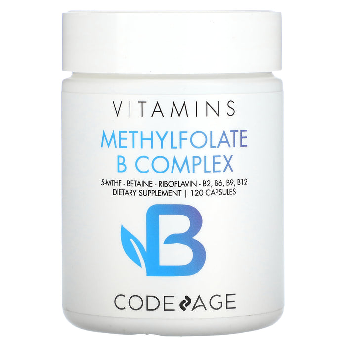 Codeage, Vitamins, Methylfolate B Complex, 120 Capsules
