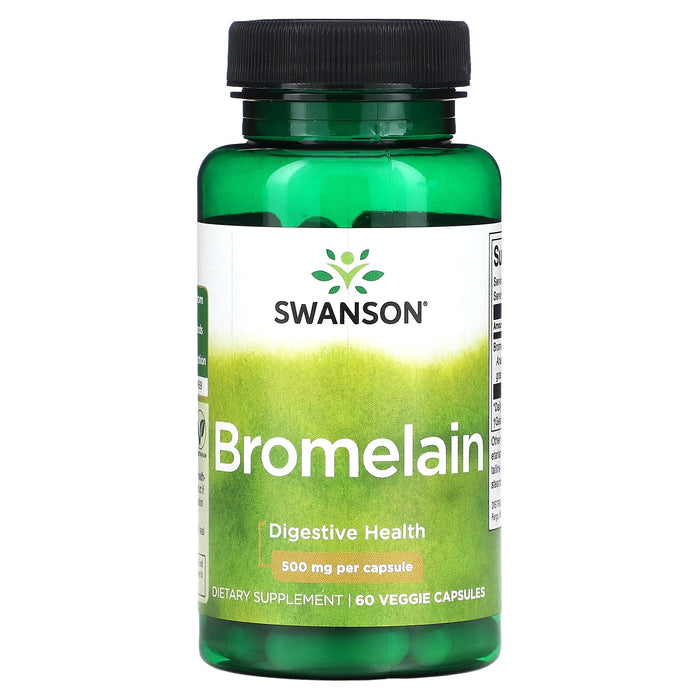 Swanson, Bromelain, 500 mg, 60 Veggie Capsules
