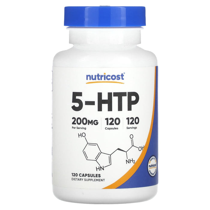 Nutricost, 5-HTP, 200 mg, 120 Capsules