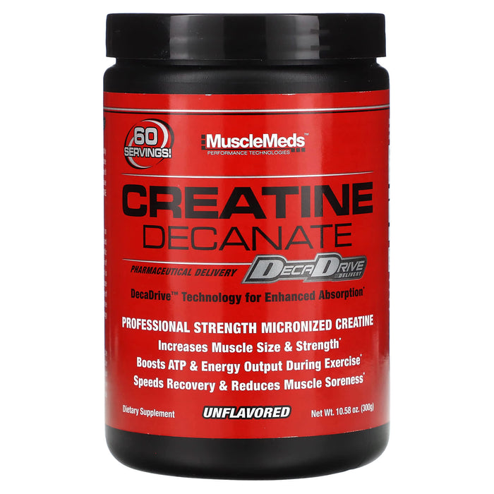 MuscleMeds, Creatine Decanate, Unflavored, 10.58 oz (300 g)
