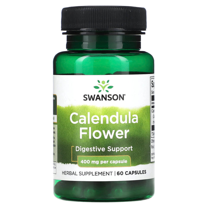 Swanson, Calendula Flower, 400 mg, 60 Capsules