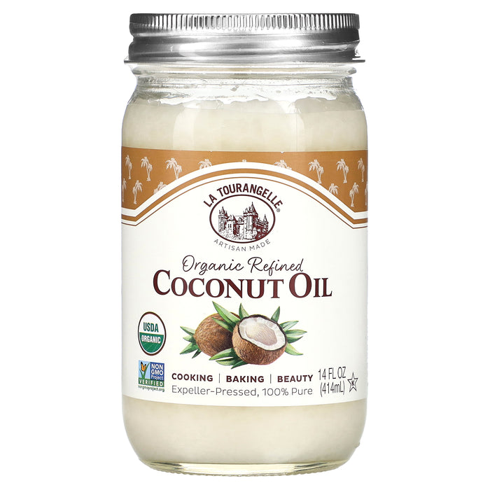 La Tourangelle, Organic Refined Coconut Oil, 14 fl oz (414 ml)